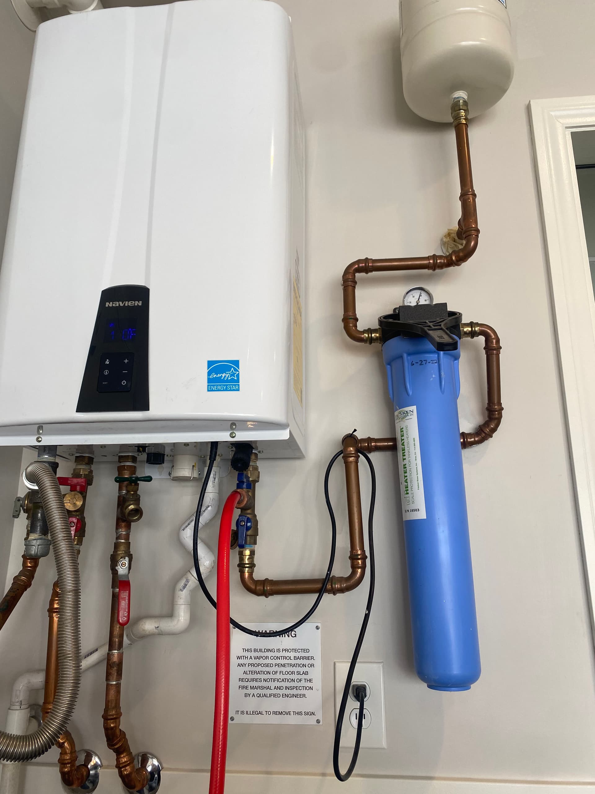 Tankless Water Heater Filter Setup in Downtown Huntington Beach image