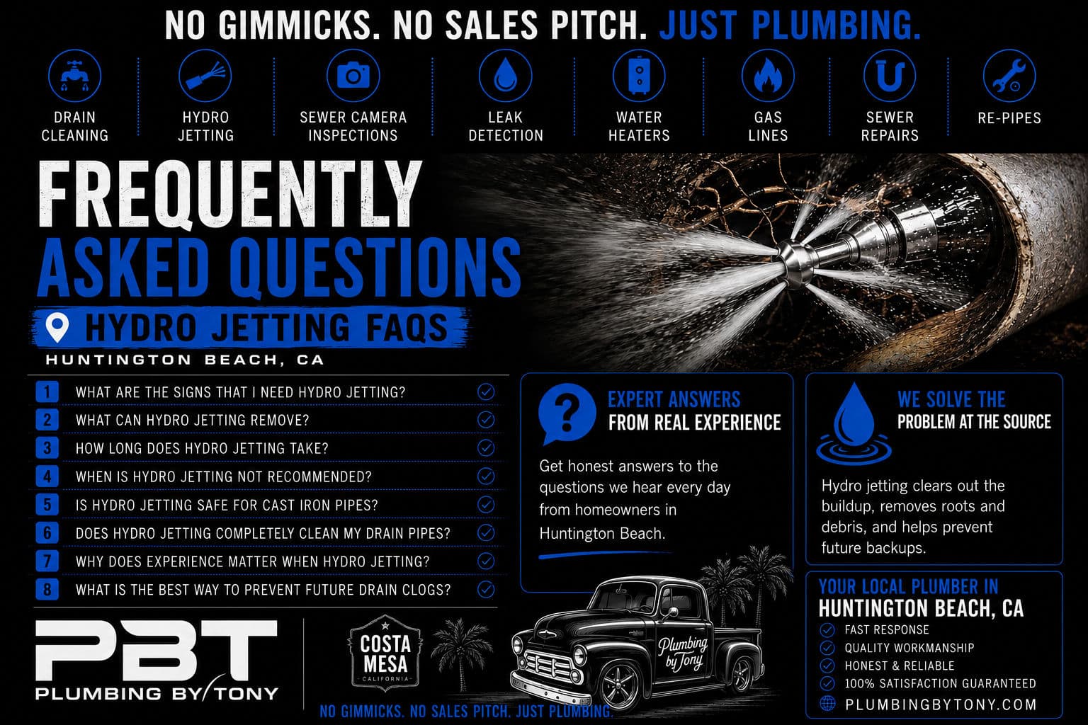 Hydro Jetting FAQs Huntington Beach Homeowners Actually Ask image