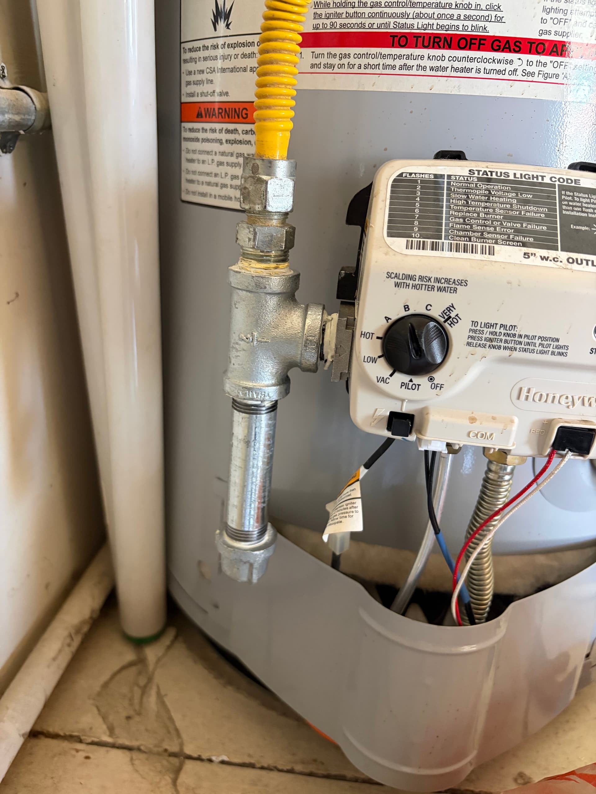 Gallery photos for Sediment Trap Installation for a Water Heater and Furnace in Fountain Valley: Image #1