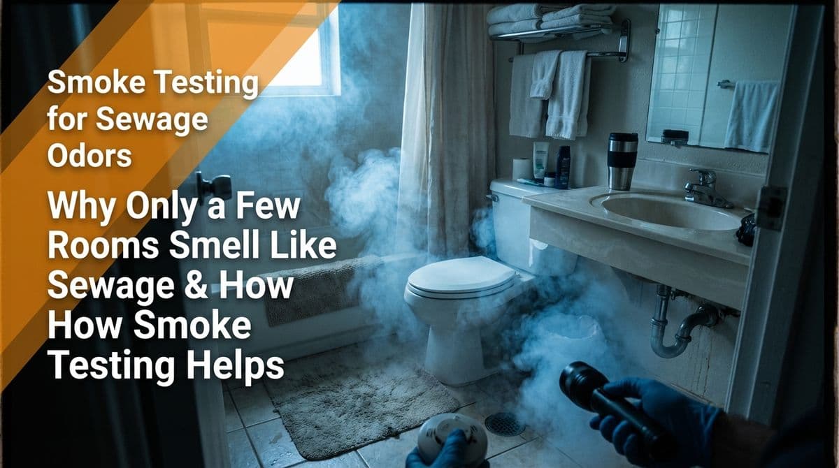 Why Only a Few Rooms Smell Like Sewage & How Smoke Testing Helps image