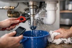 Burst pipe emergency steps