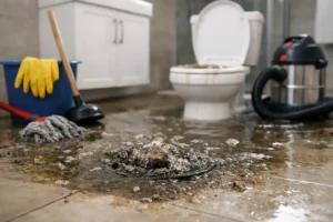 Handle sewer backup at home