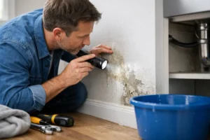 Hidden water leak at home