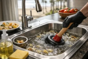 kitchen drains keep clogging
