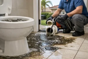 Main sewer line backup