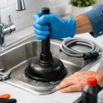 Remove a drain clog safely
