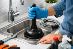Remove a drain clog safely