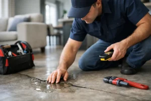 Slab leak signs fast