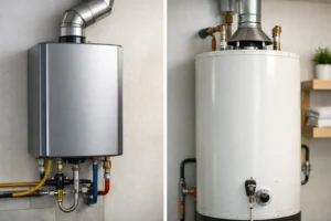 Tankless versus tank water heater
