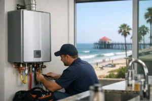 Tankless water heater installation